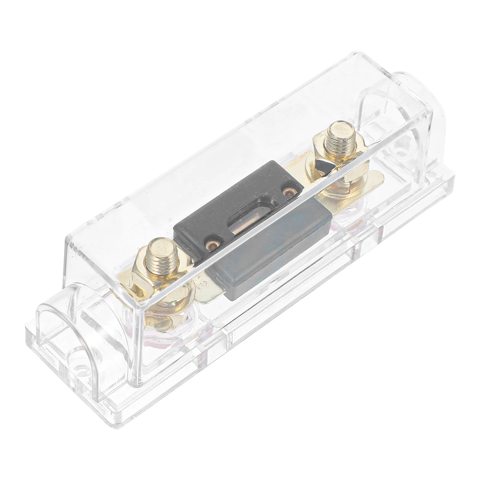 Clear Shell 300A Anl Fuse Holder Corrosion Resistant for Car Audio Video System Auto Amplifier Distribution Block Fuse Seat
