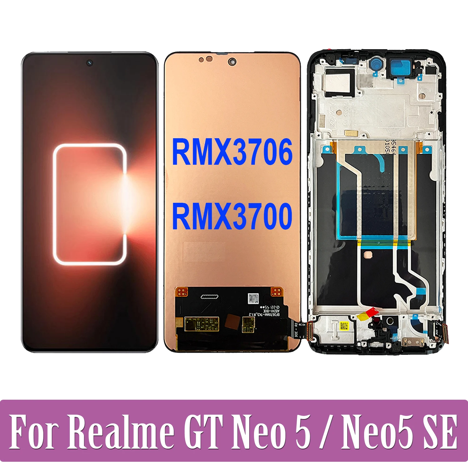 AMOLED LCD Display Touch Screen Digitizer Assembly For Realme GT Neo 5 SE RMX3706 RMX3700