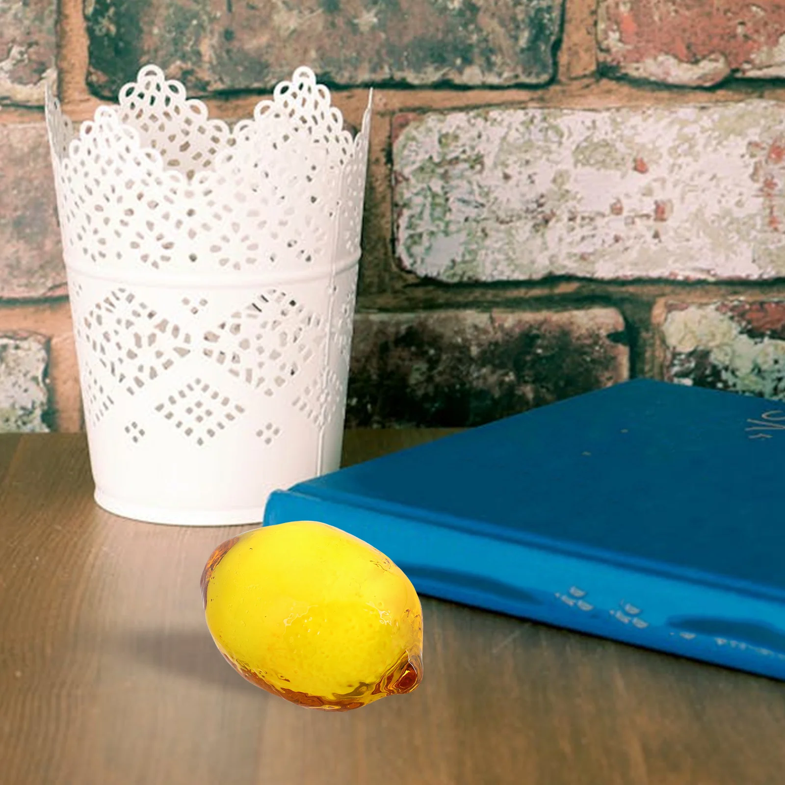 

Realistic Crystal Artificial Fruits Home Decor Kitchen Ornaments Table Centerpieces Photography Props Stunning Display