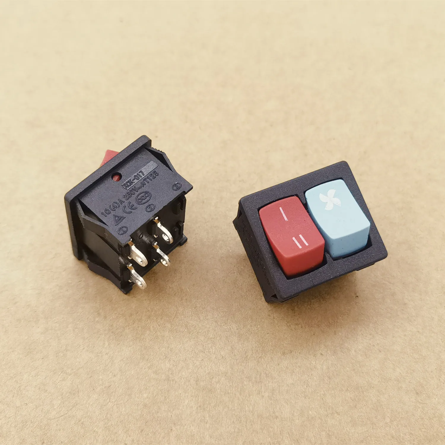 Original new 100% electric hair dryer switch parts XW-601 rocker switch XN-3-2108 light hair dryer switch 10A250V