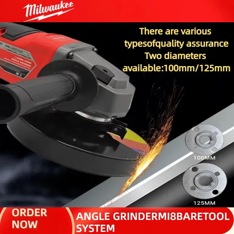 ميلووكي فرش زاوية طاحونة 125 مللي متر تلميع آلة قطع لا قفل مجداف التبديل أدوات كهربائية لاسلكية #3