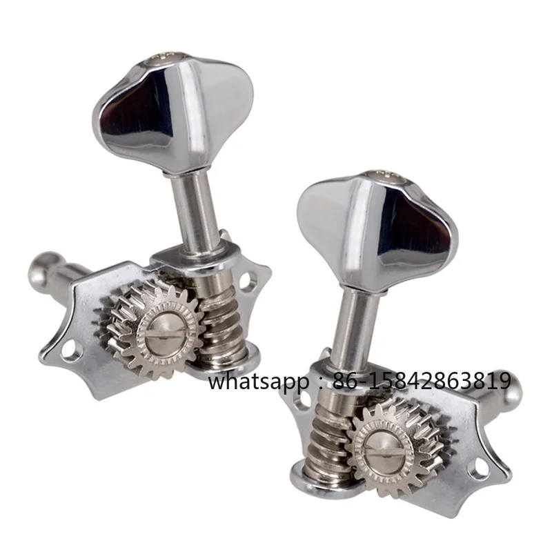 3L3R 6Pcs 1:18 Guitar String Tuning Pegs Tuner Machine Heads Knobs Tuning Keys for Acoustic or Electric Guitar Silver