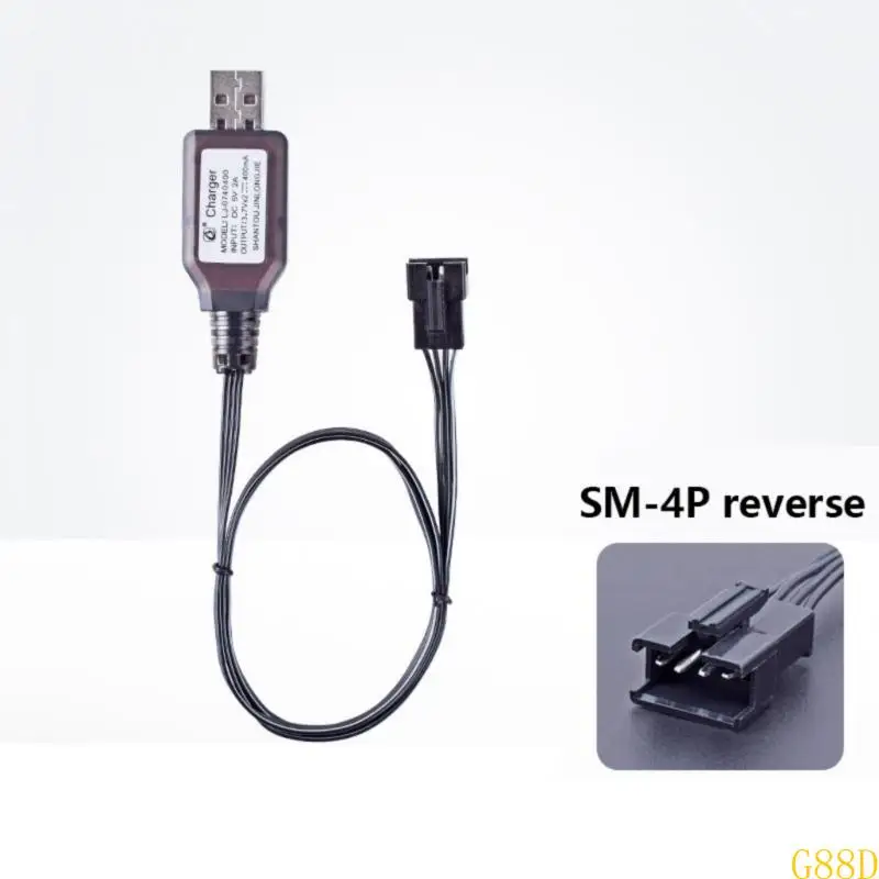 SM4P 7,4 V USB Ladekabel 4Pin Lithium Batterie Ladegerät Kabel Linie für DE36W DE65 HM202 EC08 EC16 Auto Reparatur – Detail 8