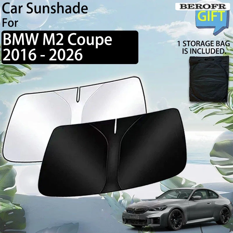 Front Window Sunshade Body Kit For BMW M2 Coupe F87 G87 2016 - 2026 Sun Shade Accessories Car Protector UV Storage Cover Parts