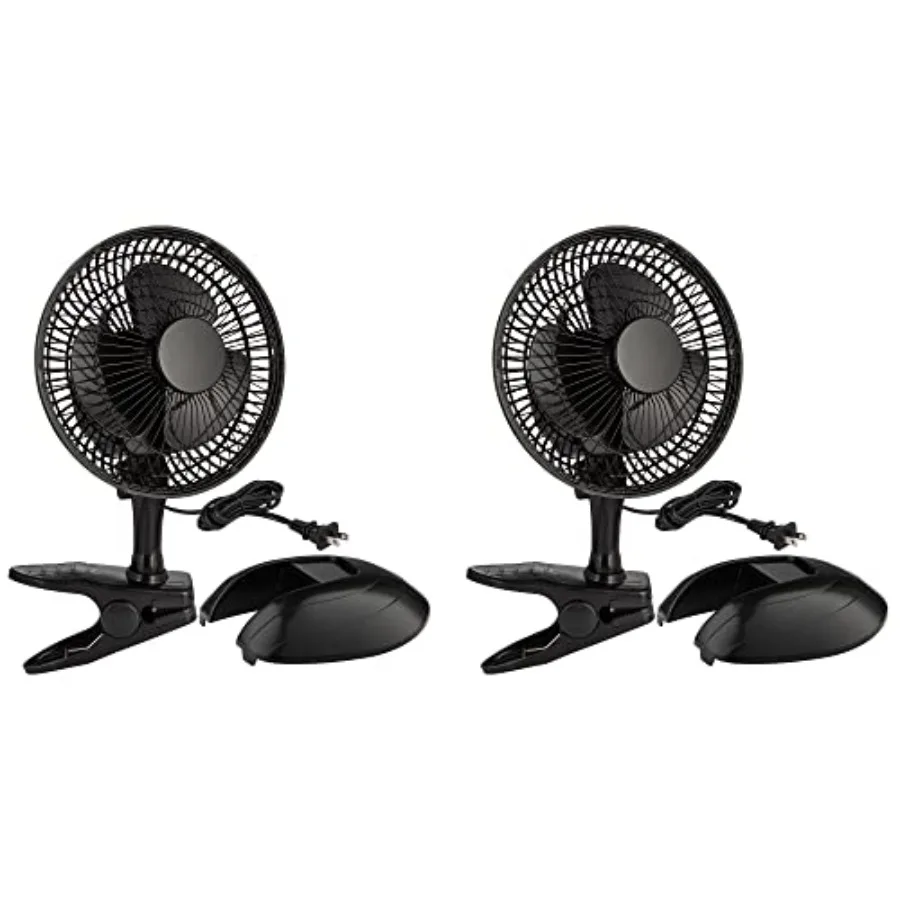 

Portable Desk and Clip on Fan, 6 Inch Fans Small and Quiet Plug In, Small Personal Cooling Fan for Desk Home Bedroom Office, Sp