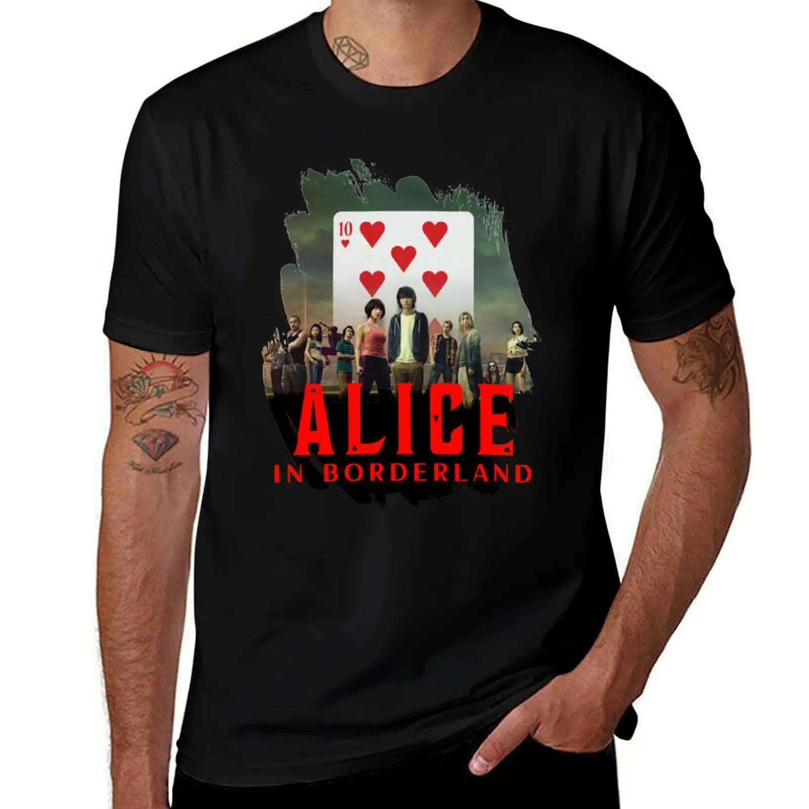 Alice in borderland T-Shirt plus size tops korean fashion summer clothes rapper graphic tees mens t shirts casual stylish