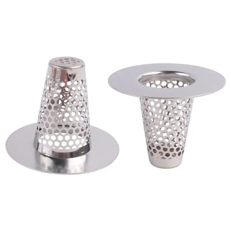 ABKW-Bathroom Sink Drain Strainers,Small Conical Premium Stainless Steel Porous Hair Catcher, Drainer Filter Durable