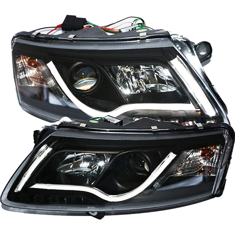 

For Audi A6L LED Strip Head Lights Car Front Lamp 2009 to 2012 Year SN