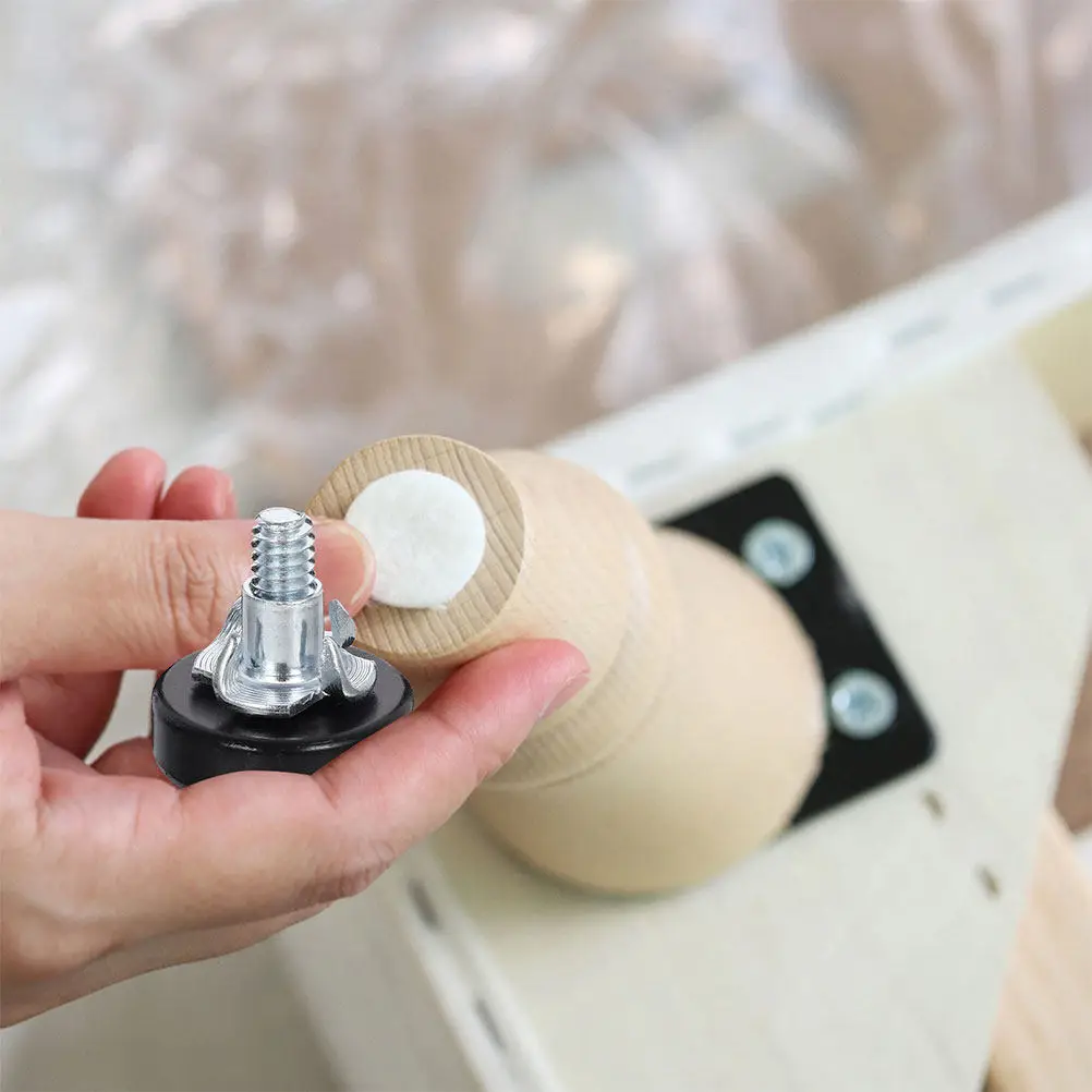 8Pcs Adjustable Furniture Leveling Feet Screw on Table Chair Bed Cabinet Levelers Anti Scratch Floor Protectors