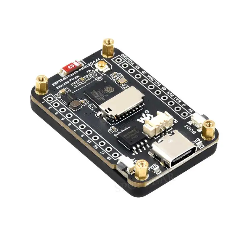 Picture 7: ESP32 S3 Development Board 1.64inch AMOLED Display 1.64 inch TouchScreen For Arduino LVGL With SD-Port/ QMI8658C 6-Axis Sensor