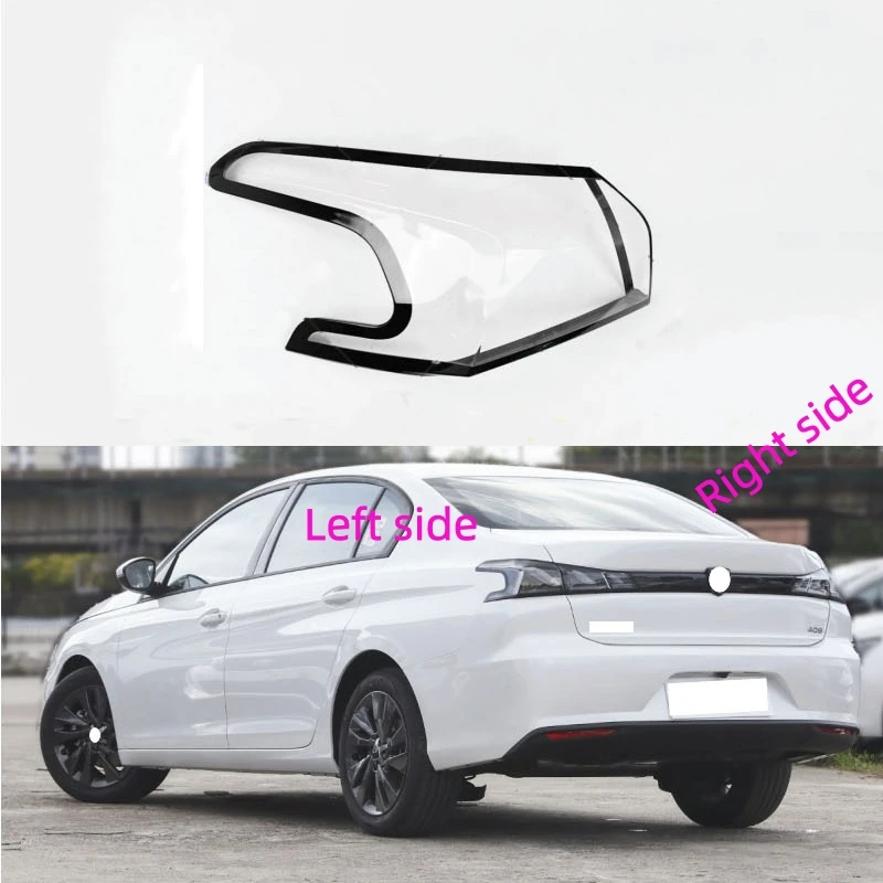 

For Peugeot 408 2020 2021 2022 2023 Rear Taillight Shell Replacement Brake lights Lens Lamp Shade Rear Shell Cover