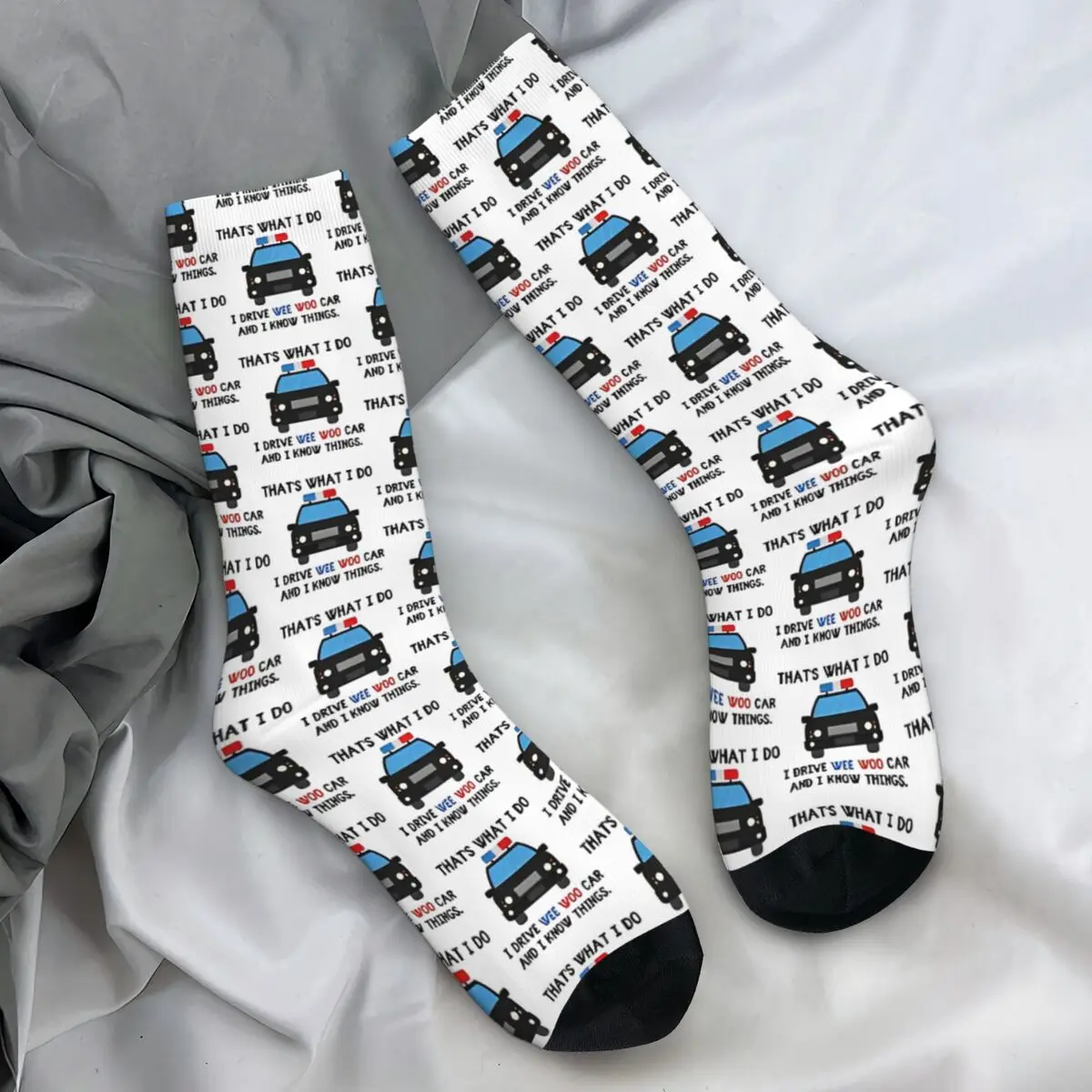 

Wee Woo Ambulance Paramedic Emergency Medic Stockings Unisex Men Socks Soft Breathable Vintage Socks Autumn Cycling Anti Socks