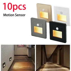 Motion Sensor Light AC110V-240V Infrared Human Body Induction Night Footlight LED PIR Sensor Stairway Corridor Foyer Lighting
