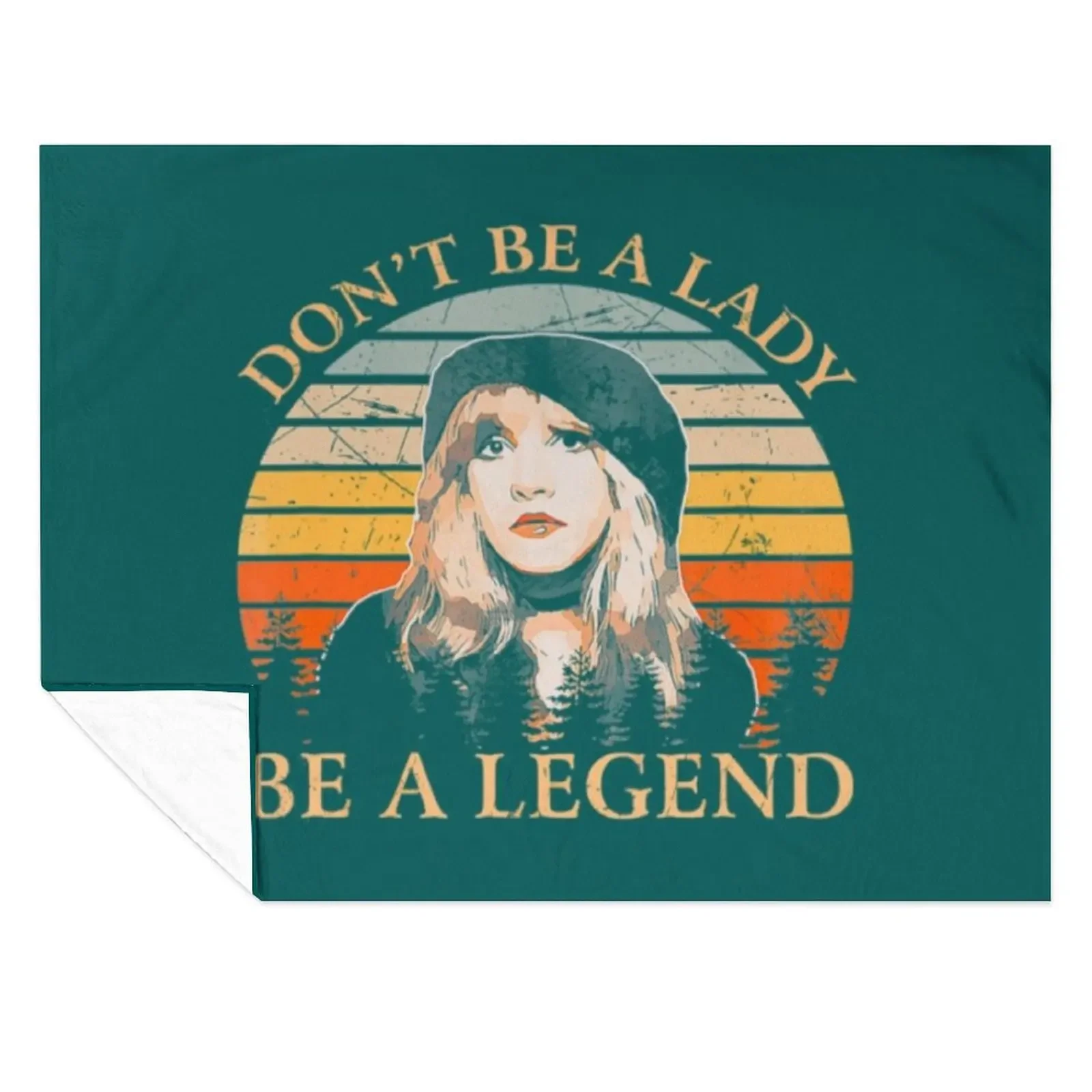 

Stevie Nicks Vintage Stevie-Nicks Rock Band Dont Be Lady - Be a Legend Throw Blanket Loose Hairys Thermals For Travel Blankets