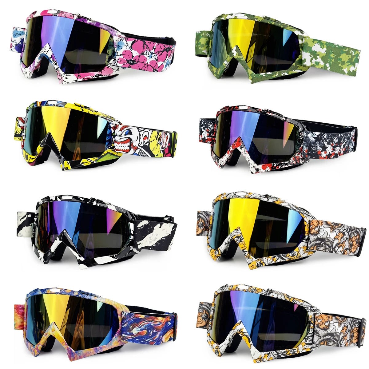 Gafas de Motocross para hombre, gafas de sol para motocicleta, máscara MTB ATV, protección a prueba de viento, esquí, ciclismo, carreras, todoterreno