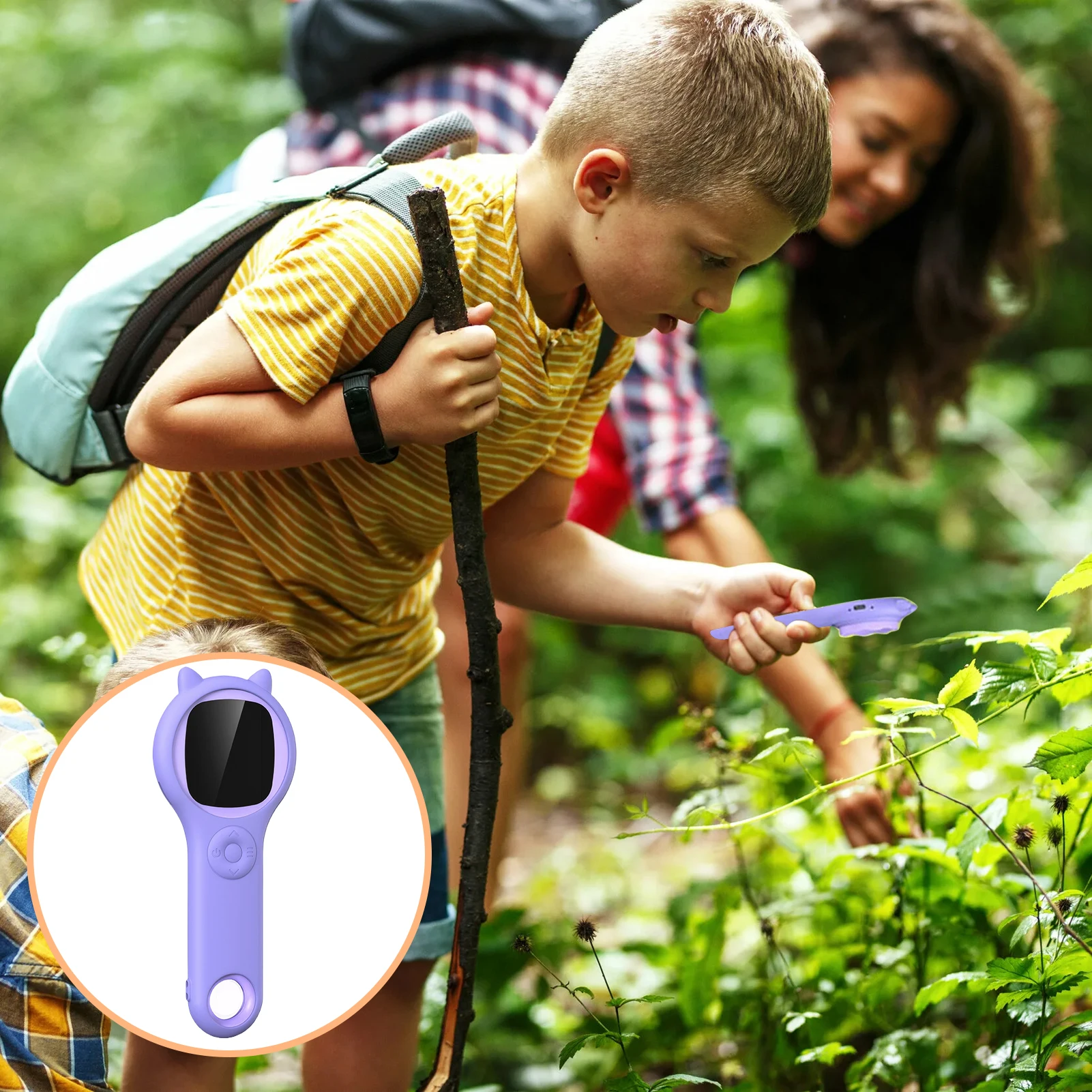 Optisches Mini-Kindermikroskop, 500-faches Beobachtungsmikroskop mit Foto- und Videofunktionen, Weltwissenschafts-Puzzlespielzeug für Kinder