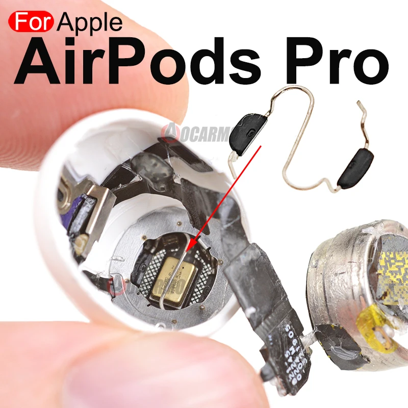 Aocarmo For AirPods Pro A2084 A2083 Earphone Noise Reduction Microphone Spring Buckle Repair Replacement Part