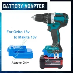 Convertidor adaptador de batería para batería de iones de litio Ozito de 18V a herramientas eléctricas Makita 18V BL inalámbricas (baterías no incluidas)