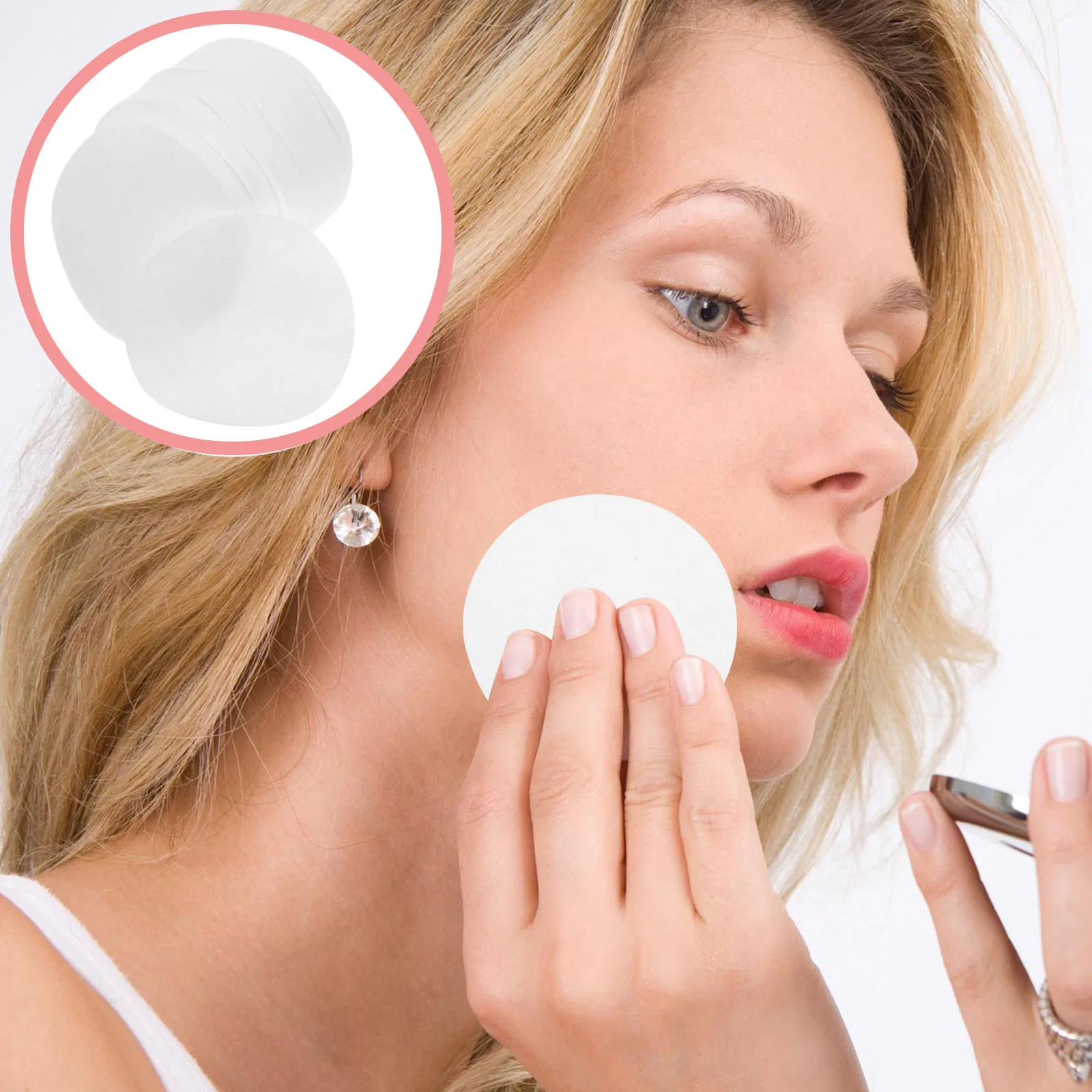 600 Stuks Make-Up Remover Pads Zachte Ronde Gezichtsreiniging Pads voor Gezicht Oog Lip Nagellak Remover Gezicht Reiniging Pad