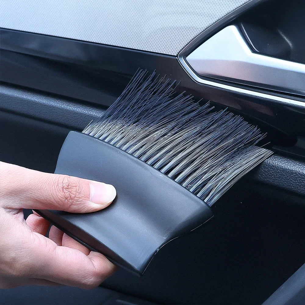 

Car Cleaning Brush Air Conditioner Center Console Clean Tool Soft Brush Shell Car Crevice Dust Removal Brush Tools Accessories