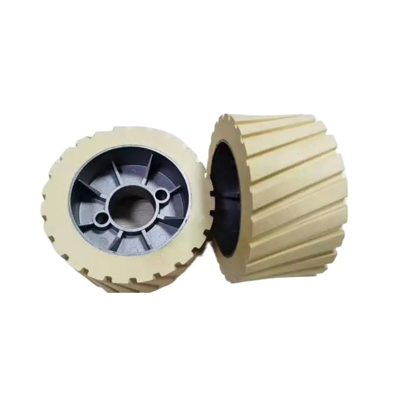 Woodworking Machine Parts for Edge Banding Machine Four-side Moulder Wood Rubber Feeding Wheel 120*35*60