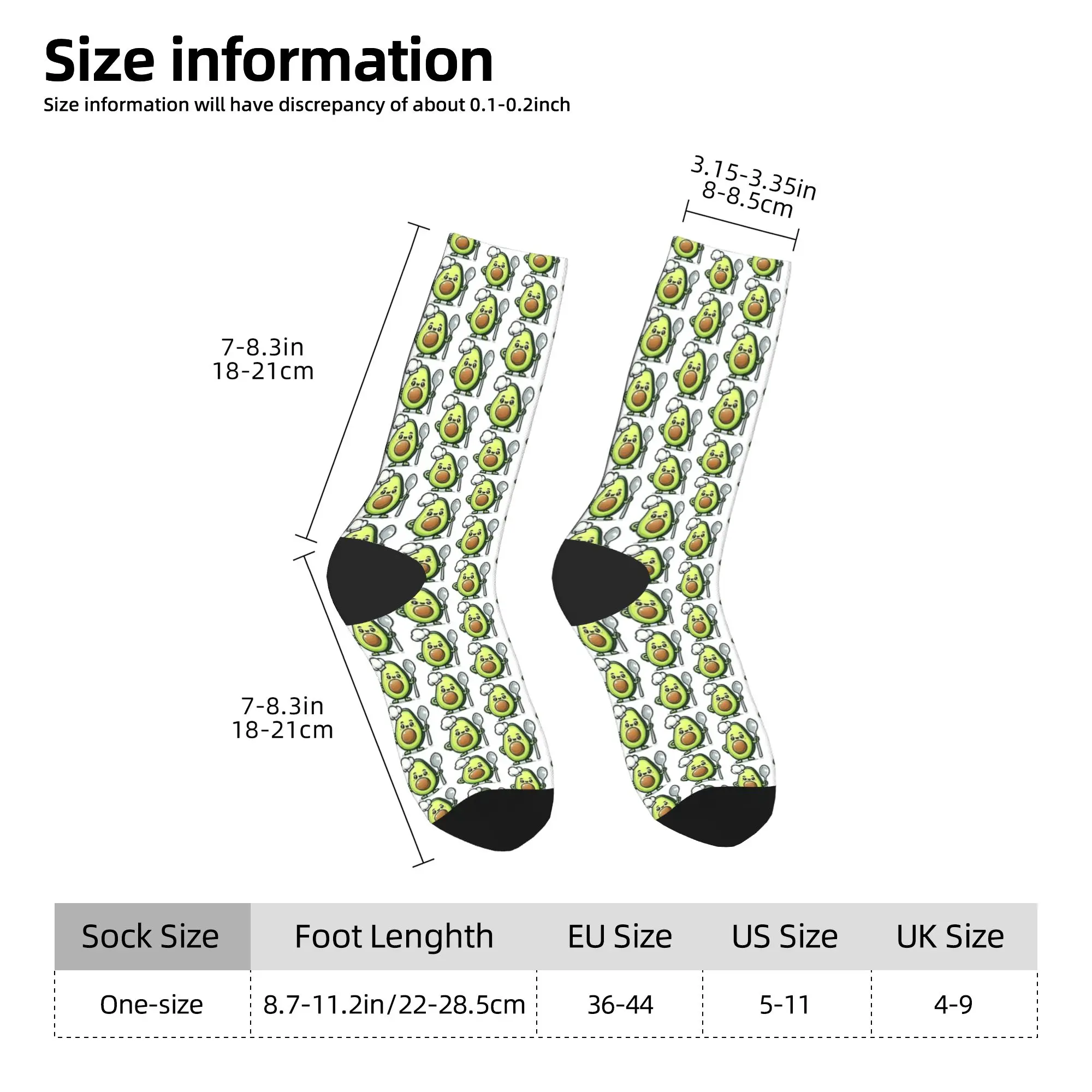 Chef Avocado con cucchiaioCalze culinari carine e divertenti Calzini eleganti Calzini morbidi caldi da uomo Calzini antiscivolo per esterni invernali Regalo