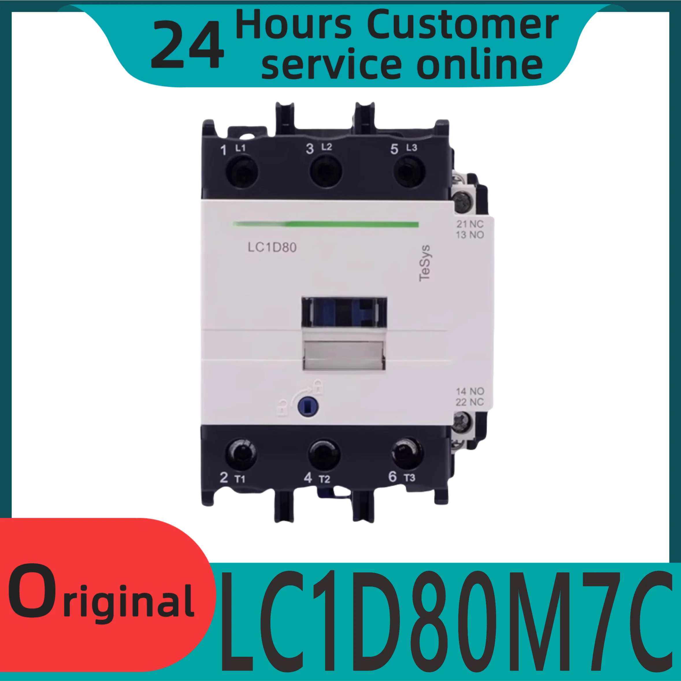 

Новый оригинальный контактор переменного тока LC1D80M7C 80A, трехфазная катушка, напряжение переменного тока 220 В