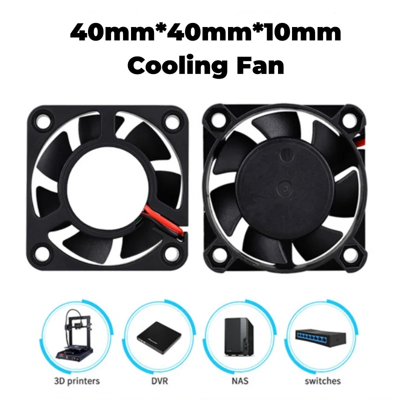 1Pc For Stage Light Innovative 4010 Oil Bearing Brushless Cooling MX 40mm Black Silent Heat dissipation Fan DC 5V 12V 24V