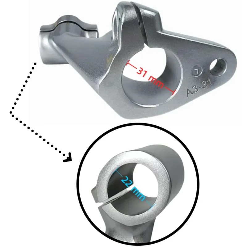 Motorcycle 220 left handle support, 31mm/37mm, handlebar base repair and replacement parts