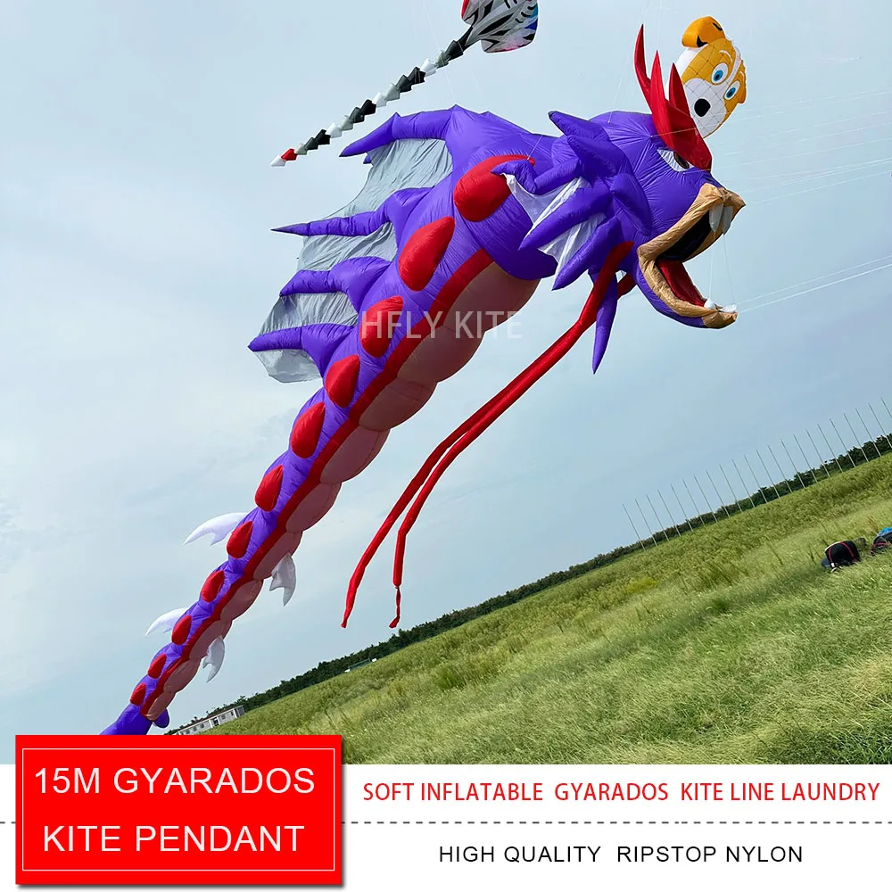 Hàng Mới Về 15M Rồng Gyarados Dòng Giặt Bơm Hơi Mềm RIPSTOP NYLON Diều