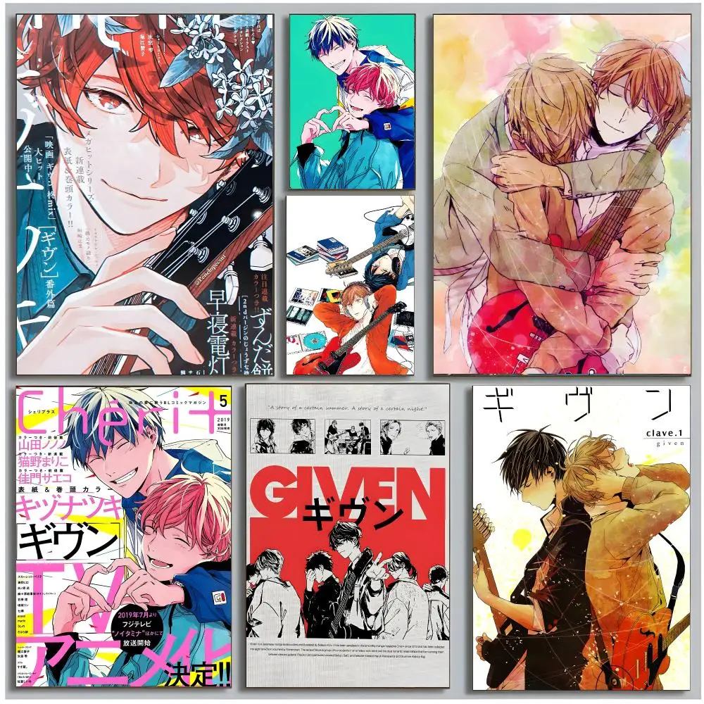 anime bl G-Given Poster Modern Wall Art Bedroom Living Room Print Unframed