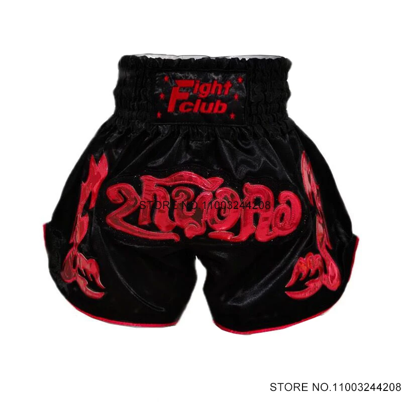 

Muay Thai Shorts Men Women Child Boxing Shorts 2025 New Fitness Gym Cage Fighting Sparring Grappling Kickboxing Training Pants