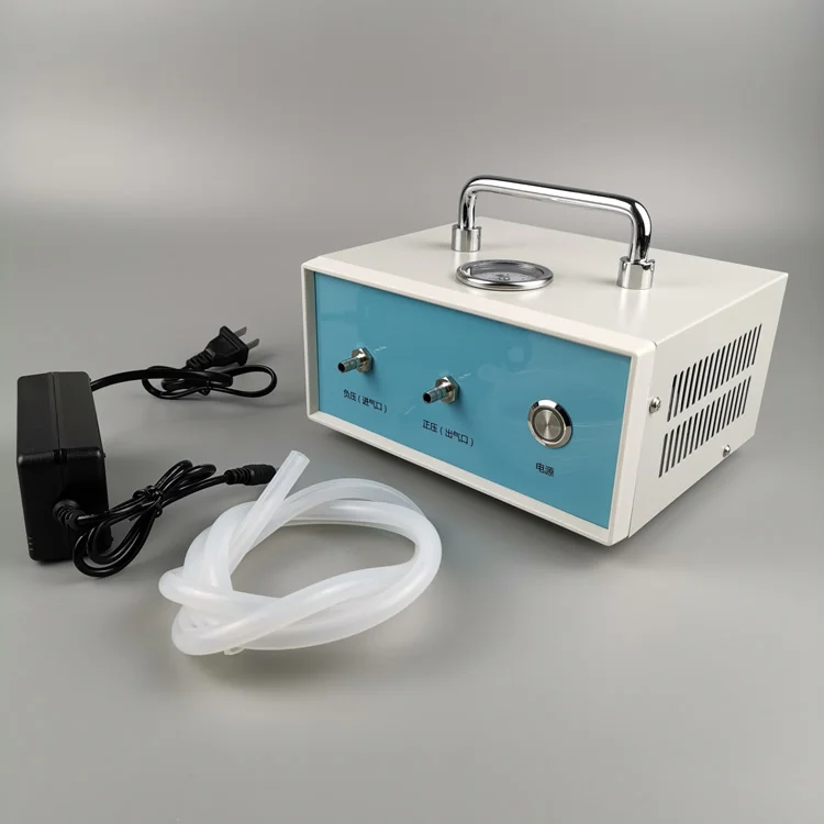 Lab Oil-free Micro Diaphragm Vacuum Pump Electric Mini Suction Filter Pump AC 100-240V Adjustable Pressure-80KPA 10L/MIN