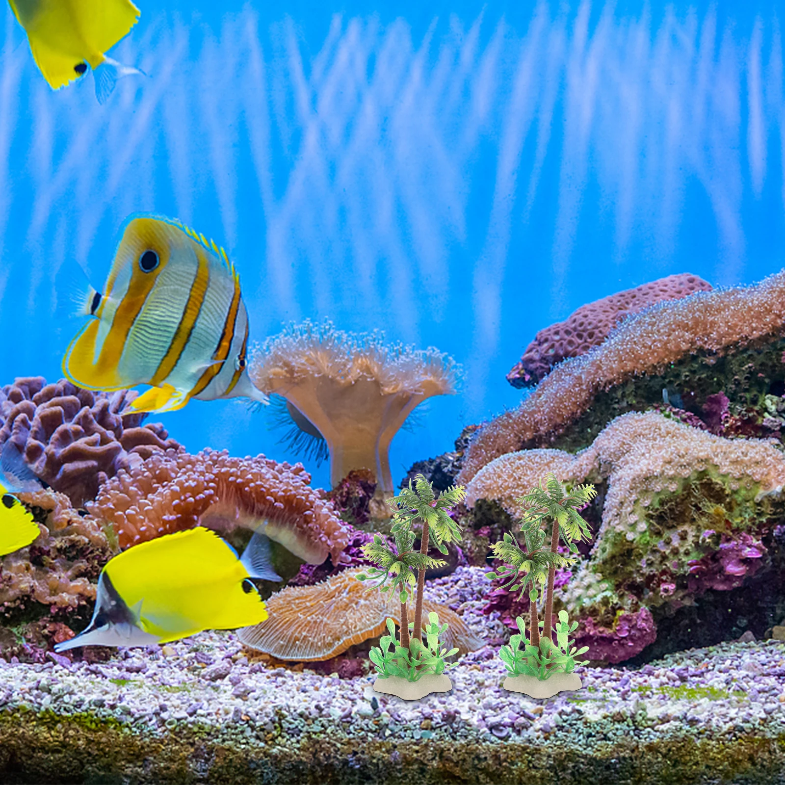 

Aquarium Fake Aquatic Plant Realistic Fish Tank Plants Decor Aquarium Accessories Small Large Tank Lightweight Fade Resistant