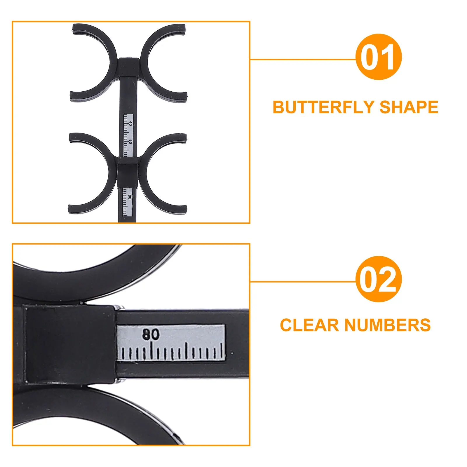 

1Pcs Vision Test Butterflies Optical Flipper Practical Durable Eye Care Tool Glasses Accessory Adjustable Flipping Tool