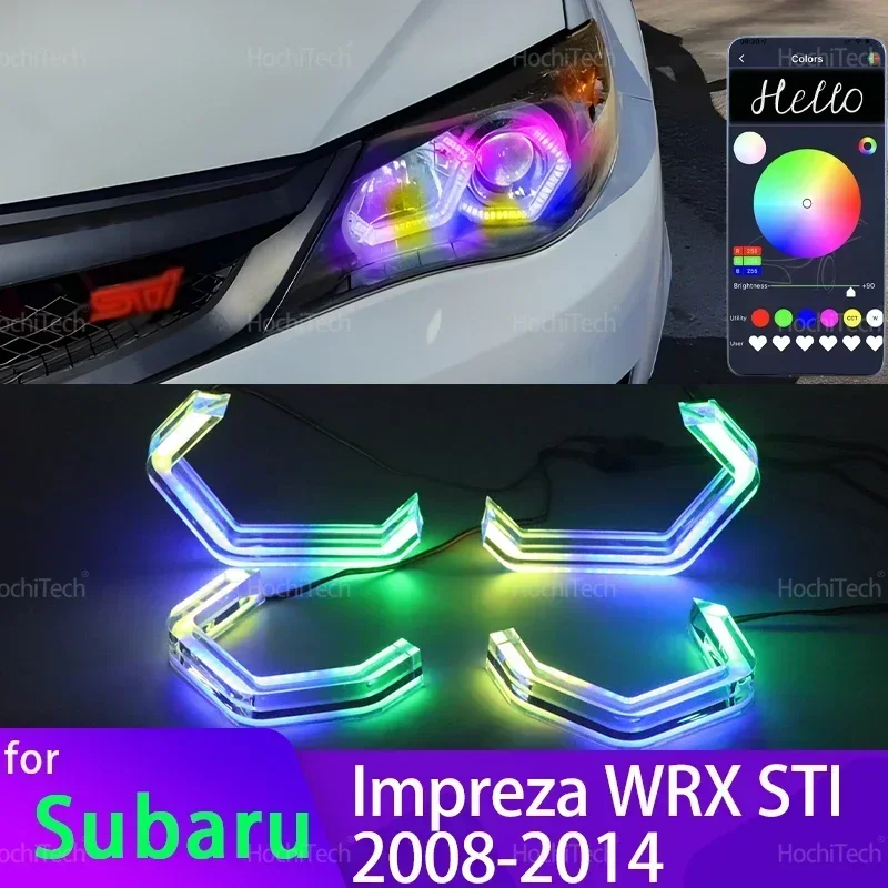 

Для Subaru Impreza WRX STI 2008-2014 Concept M4 культовый стиль динамический многоцветный RGB светодиодный комплект кольца с ангельскими глазами