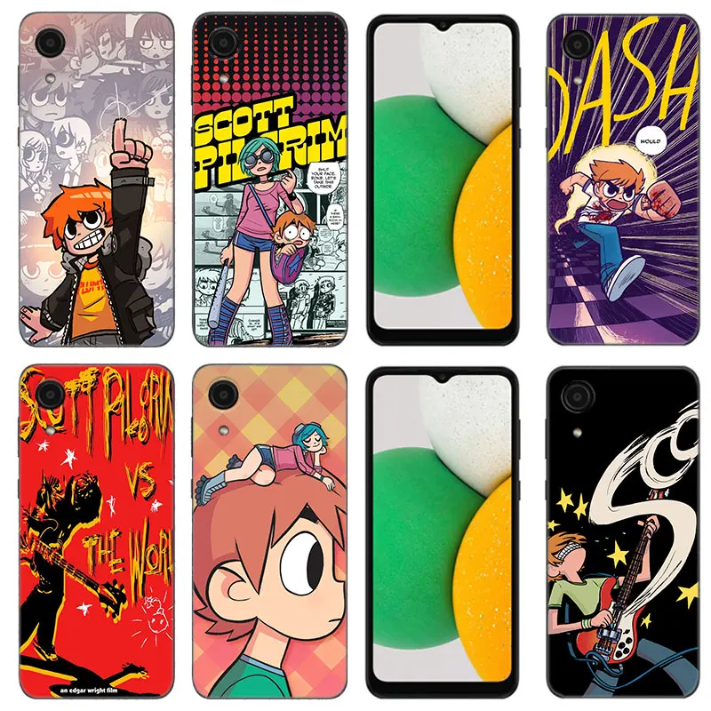 Scott Pilgrim Black Silicone Phone Case For Samsung Galaxy A01 A03 Core A04 E A02 A05 A10 A20 A21 A30 A50 S A6 A8 Plus A7 2018