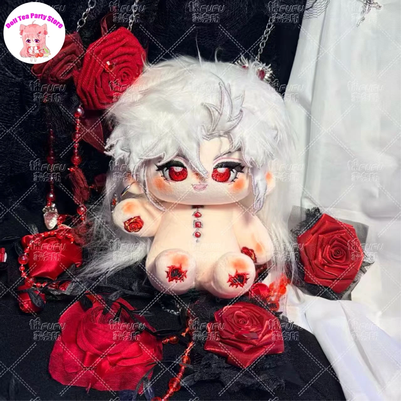 ตุ๊กตาผ้าฝ้ายนุ่ม New Love and Deepspace Sylus สามารถเปลี่ยนชุดได้ ตุ๊กตาของเล่นตัวใหญ่ อนิเมะฟิกเกอร์ 20 ซม.