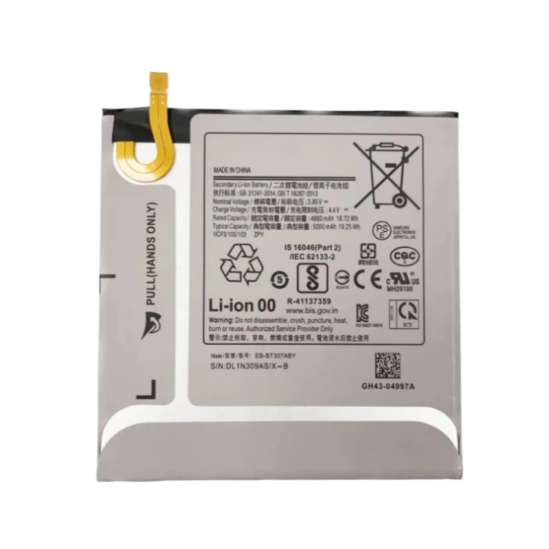 EB-BT307ABY High Quality Tablet Battery 3.85V 5000mAh For Samsung Galaxy Tab A8.4 (2020) SM-T307U Brand New Replacement Battery