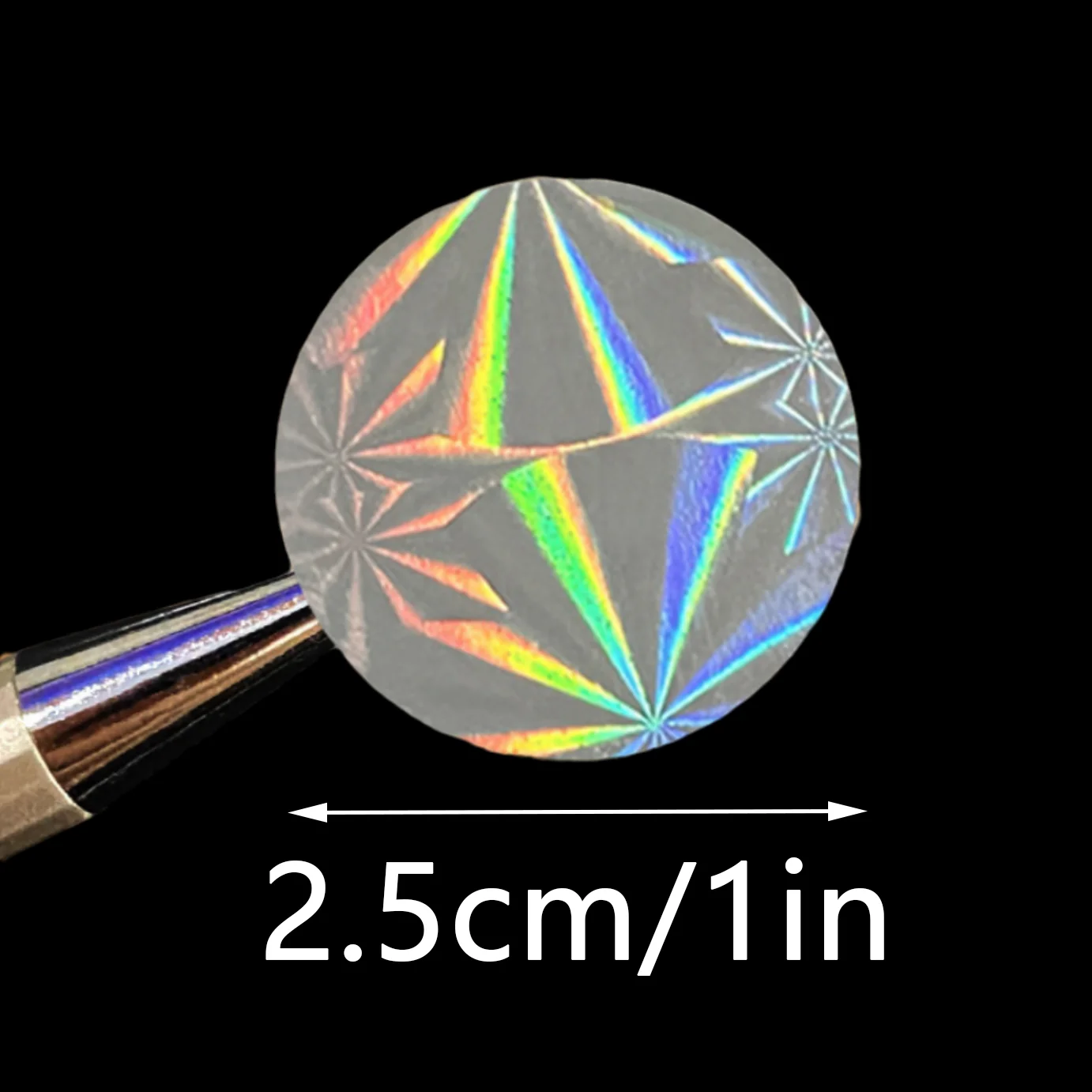 500/1000pcs Transparent Laser Snowflake Film Self-adhesive Seals Stickers for Gift Box Package Sealing, Wedding Party Invitation