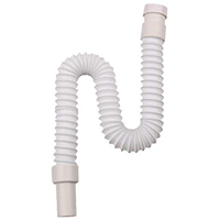 White 1-Pack Expandable Flexible Kitchen Sink Sewer Pipe Bathroom Drains Tube Wash Basin Plumbing Rainwater Down Spout Hose