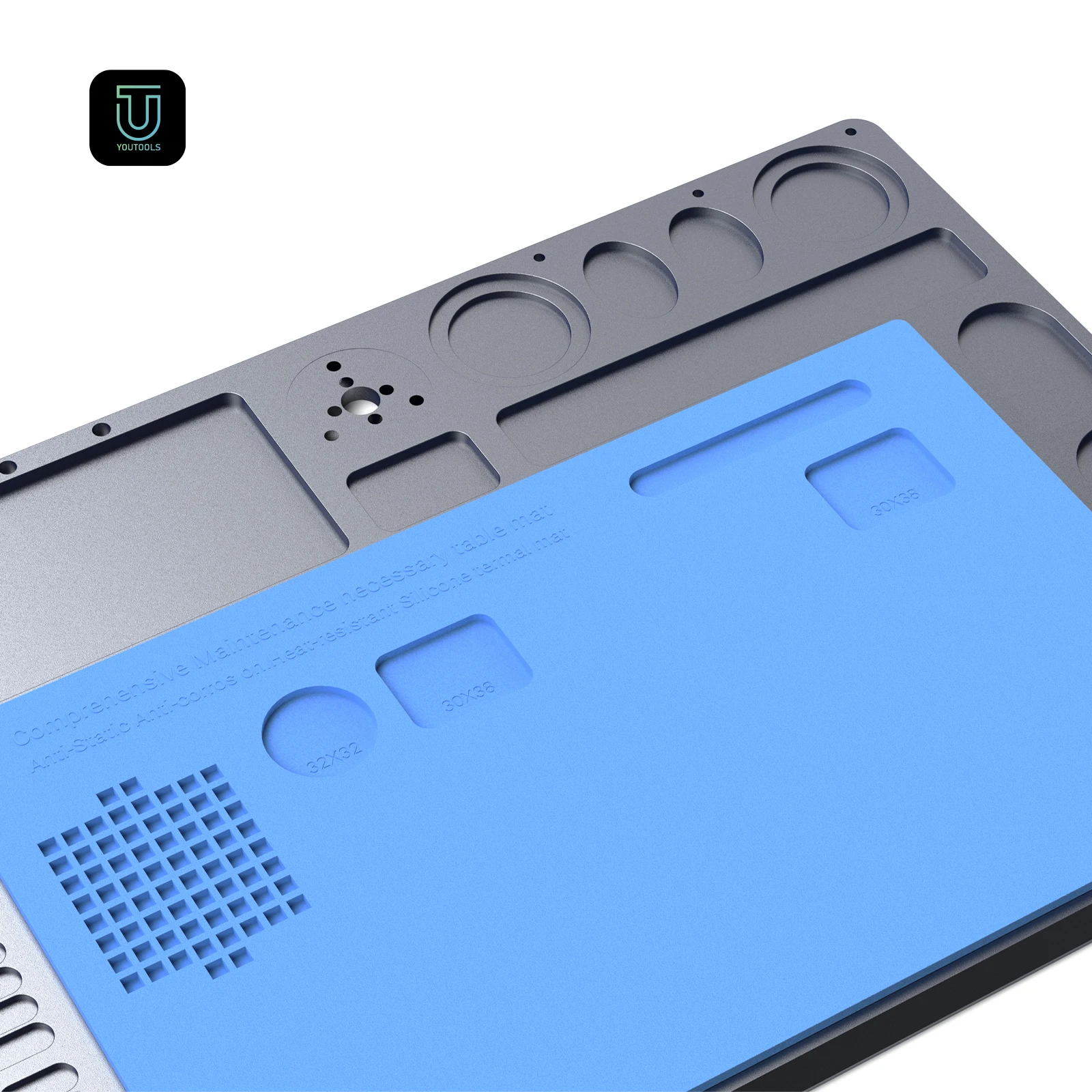 Út 20T Ống Nhòm/Trinocular Kính Hiển Vi Lớn Lớn Đế DẻO Silicone Chịu Nhiệt Sửa Chữa Điện Thoại Di Động Pad Bảo Dưỡng Nền Tảng