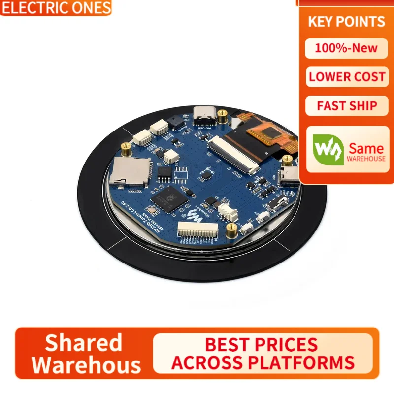 

【Waveshare genuine】- RP2350 2.8inch Round Display Development Board, 480×480, Based On The Raspberry Pi RP2350B Dual-core&archit