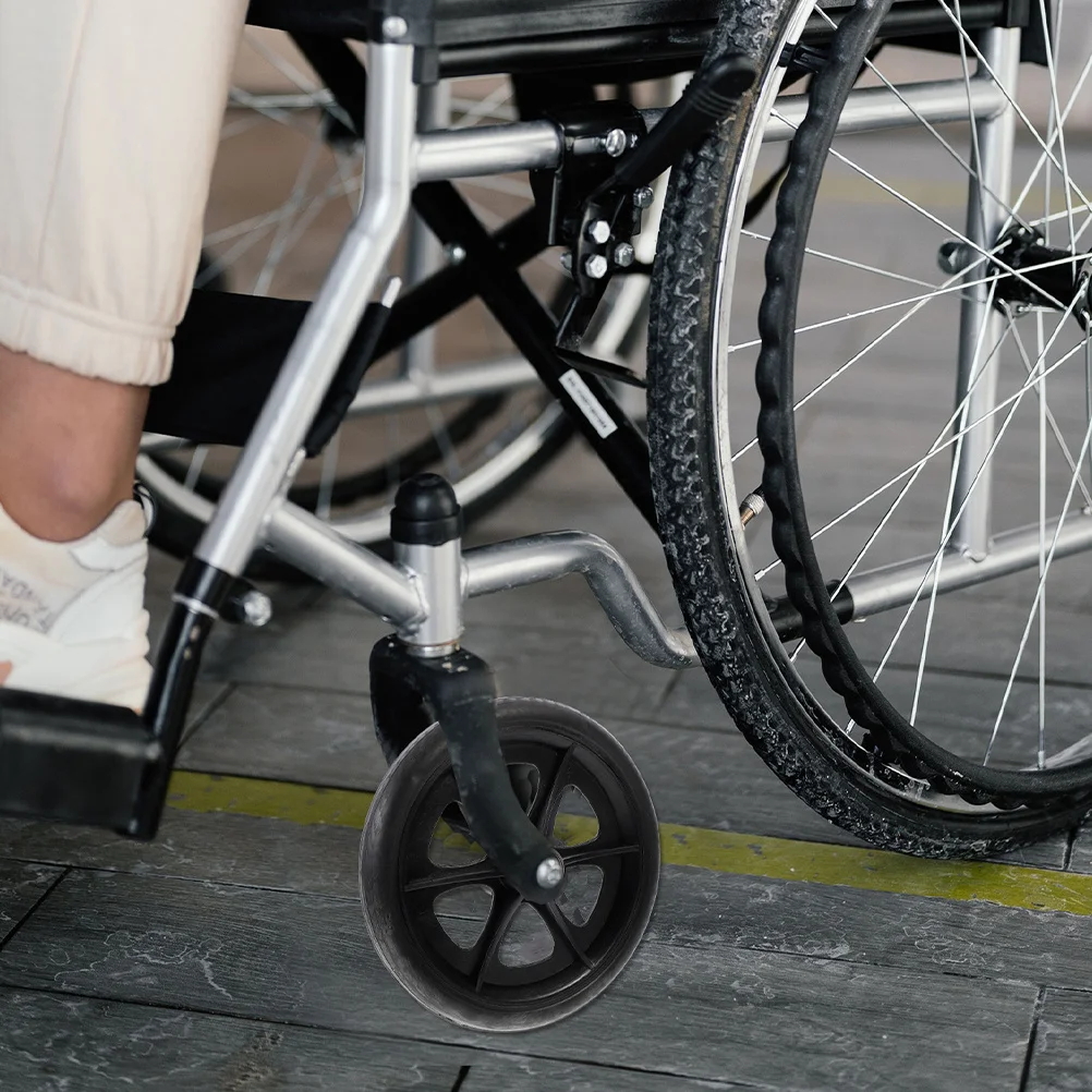 

2pcs Front Wheel Swivel Caster 8 Inch Heavy Duty Wheelchair Parts Replacement For Wheelchairs Rollators Walkers Universal