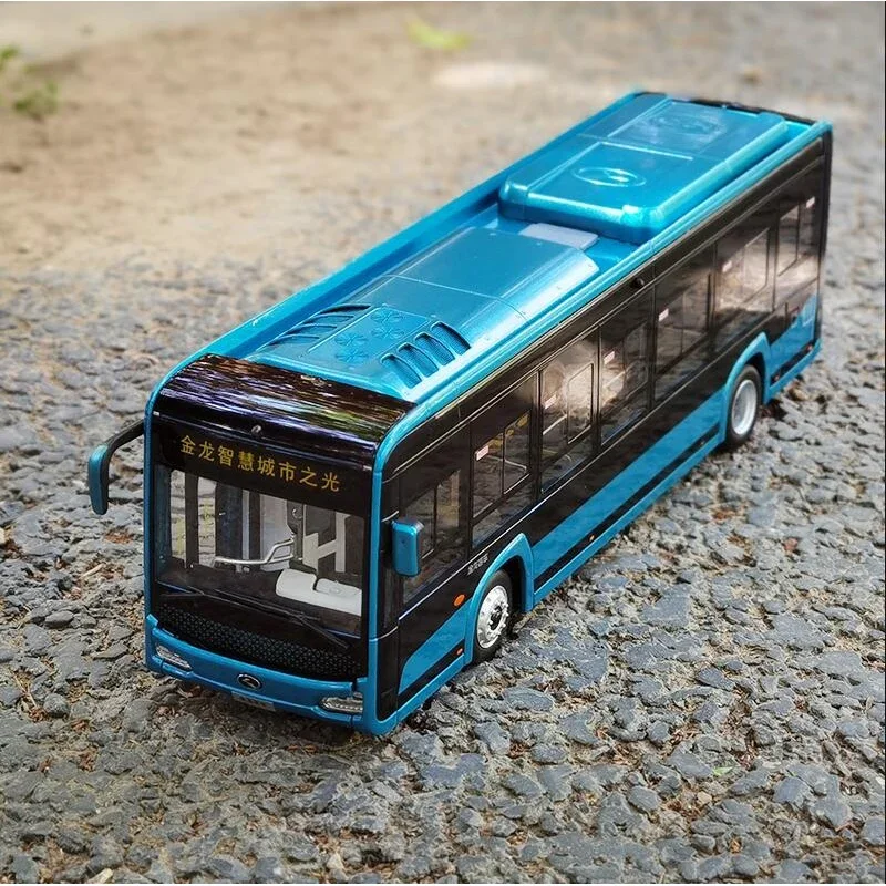 

1/42 Gold Dragon light smart city Bus XMQ6105AGB Metal Diecast Model Car Bus Toys Gifts Collection Ornaments Display