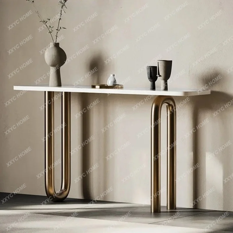 XXEntrance table slate modern simple strip case decorated against the wall