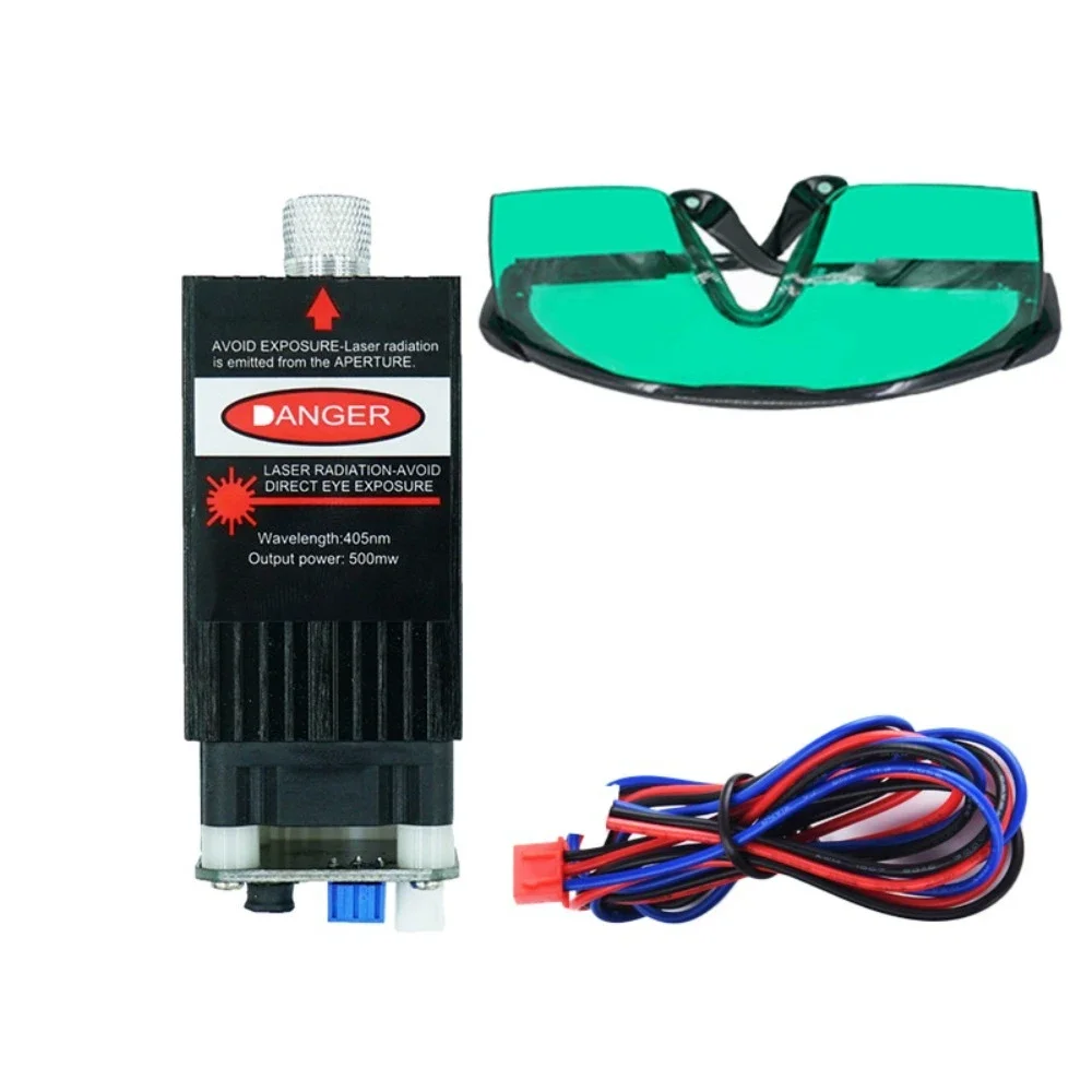 Engraving Machine Laser Head Violet Blue Light Module Carving Cutting Laser Emission Accessory
