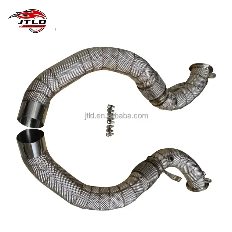 JTLD High Performance 304 Stainless Steel Surface Polishing Exhaust Downpipes For BMW M5 F90