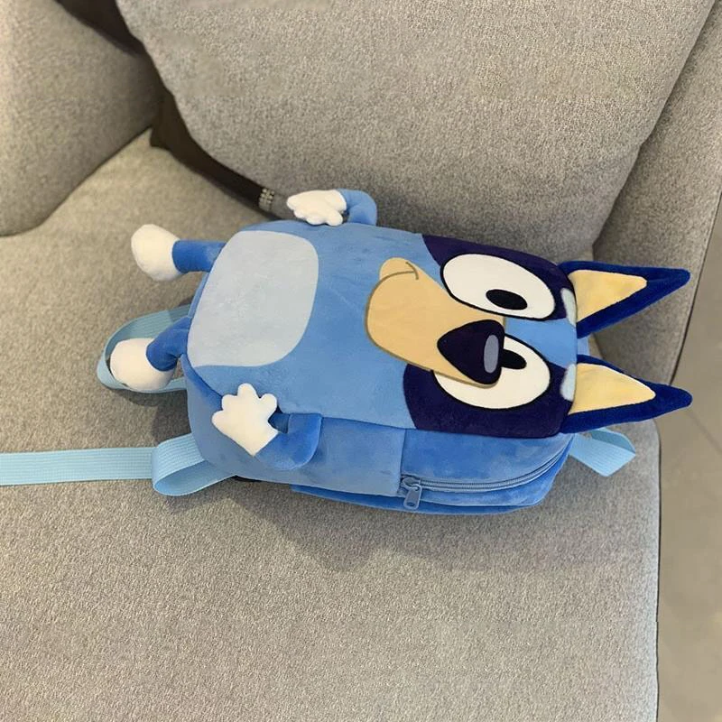 Cute Cartoon Bluey Family Cosplay Kindergarten Children Schoolbag Bluebin Dog Kawaii Backpack Kids Halloween Birthday Gifts