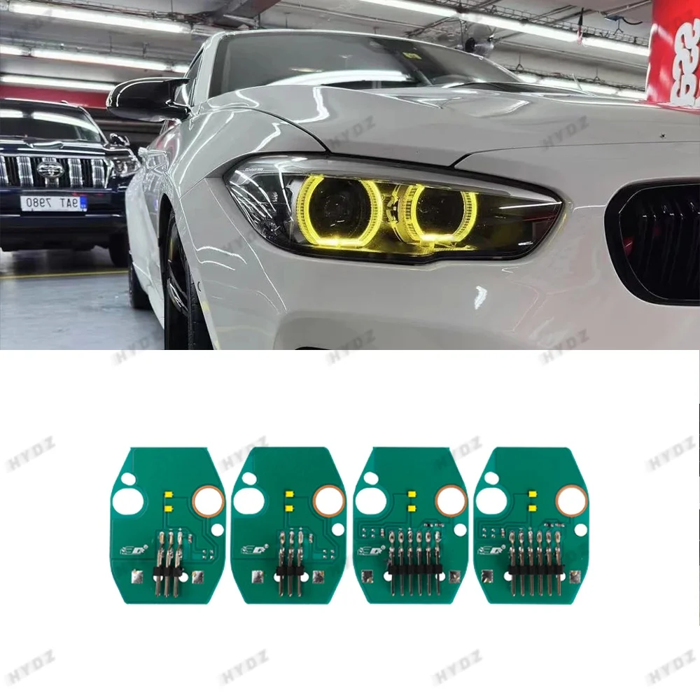 

Yellow Angel Eyes DRL LED Boards For 2016 2017 2018 BMW 1 series F20 F21 LCI LED Headlight Daytime Running Light 63117428425